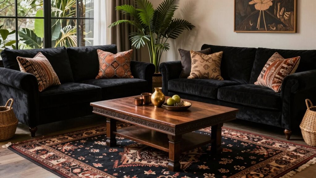 enhance dark decor with lighting