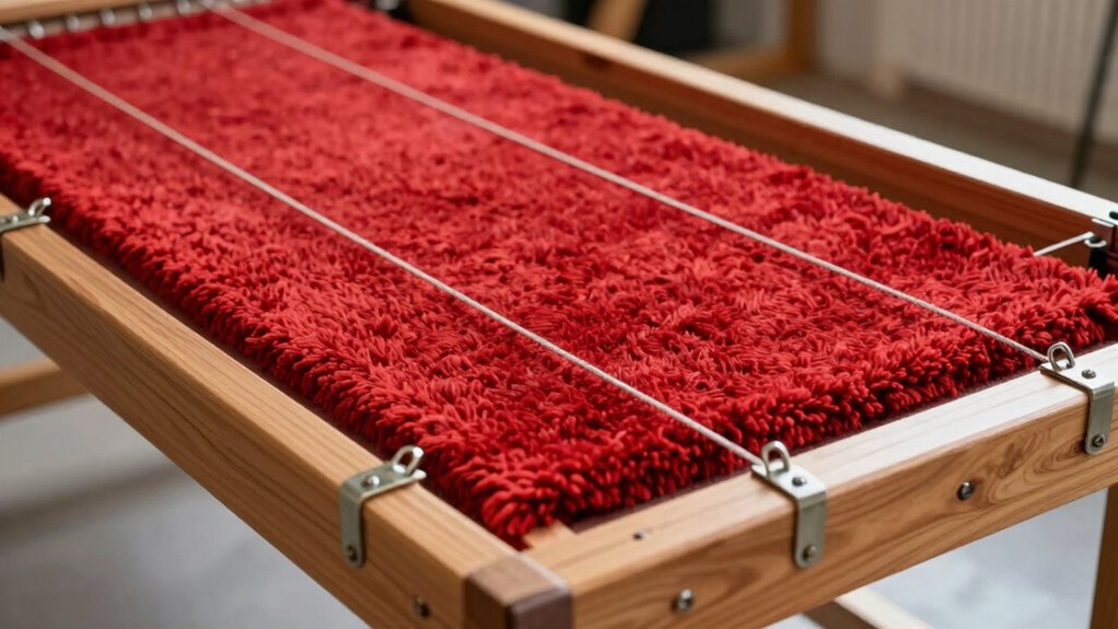 ensure even fabric tension