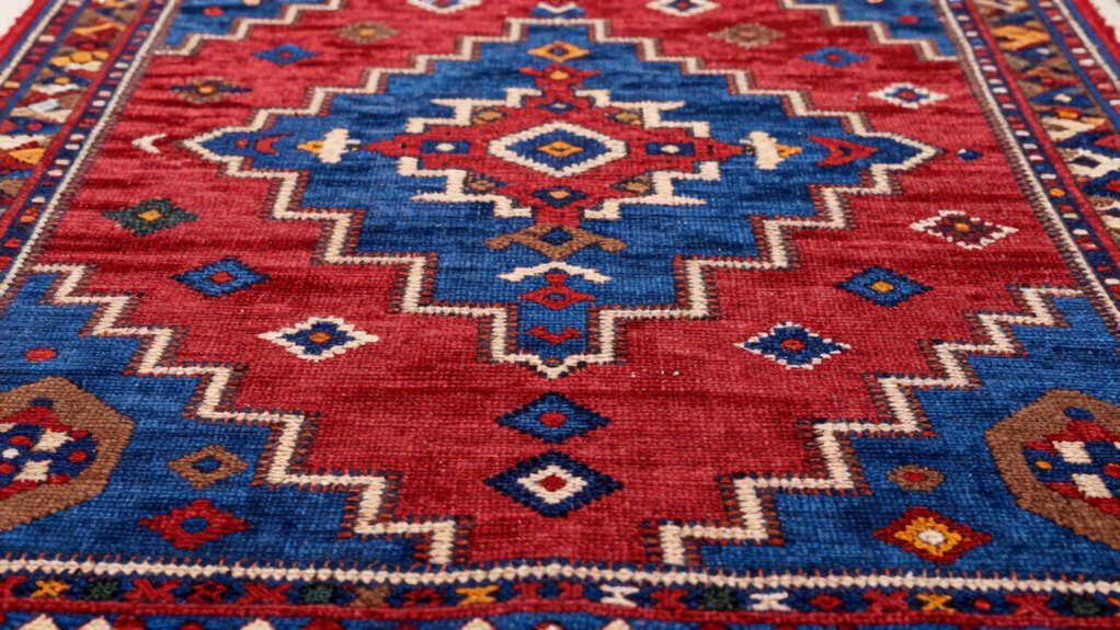 flat woven colorful textile craftsmanship