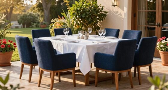 ideal outdoor dining arrangements