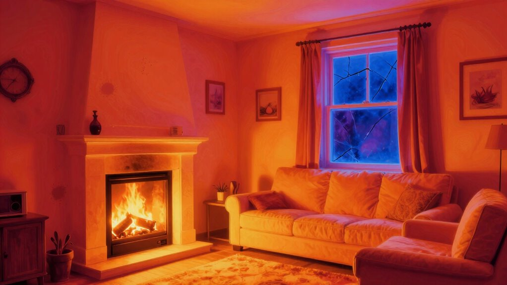 identify drafts with thermal imaging