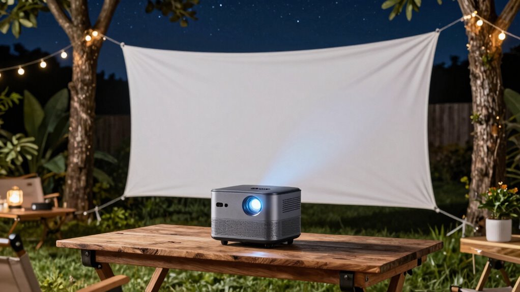 key outdoor projector features