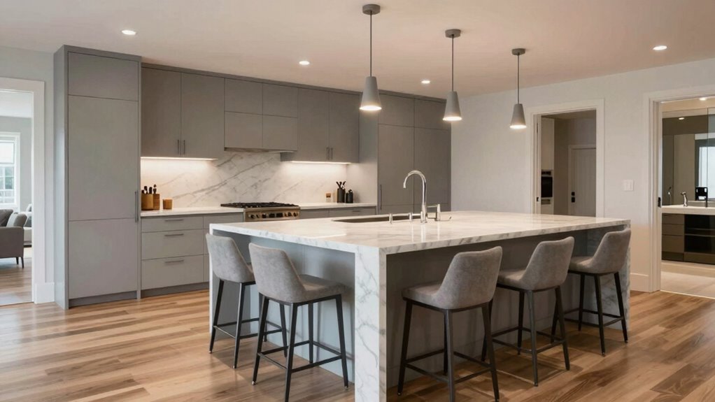 kitchen island walkway dimensions