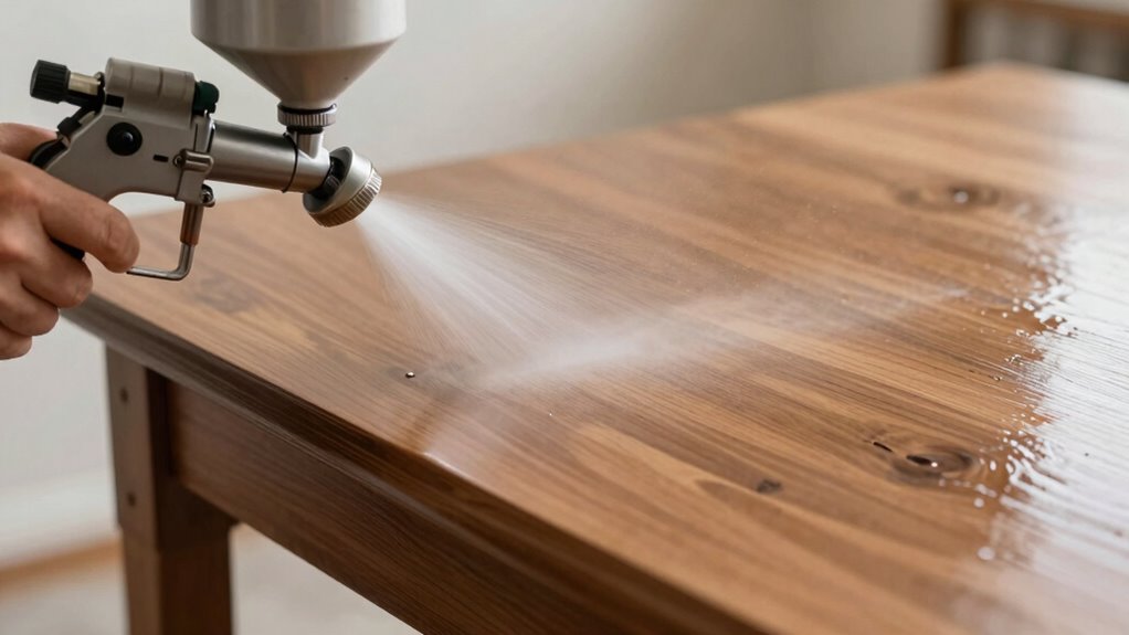 maintain consistent spray technique