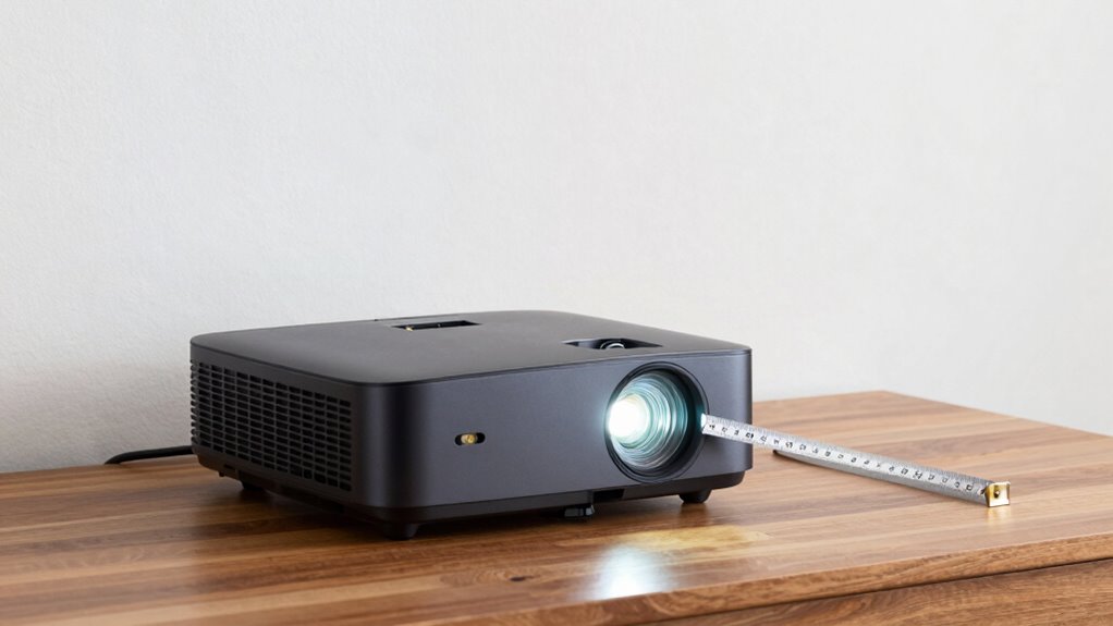 measure projector throw distance