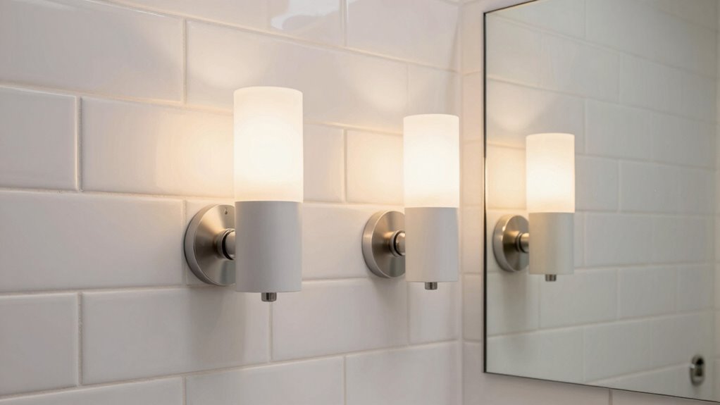 optimal bathroom sconce placement tips