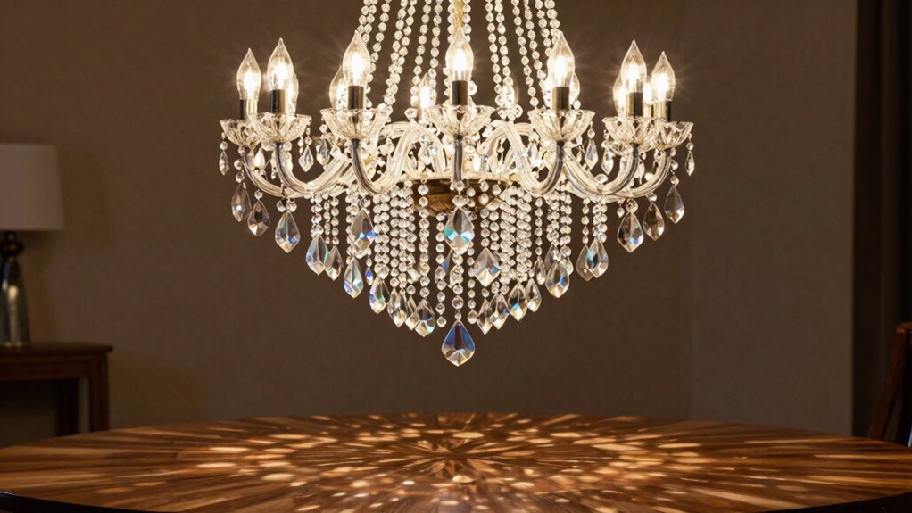 optimal chandelier hanging height