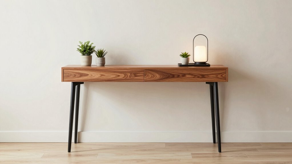 optimal entryway console sizes