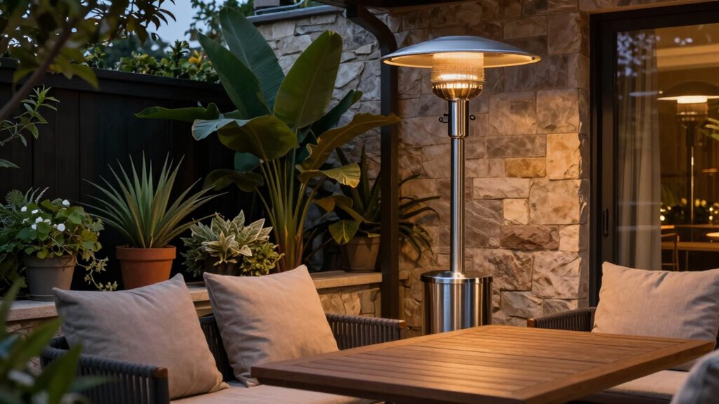 optimal patio heater placement