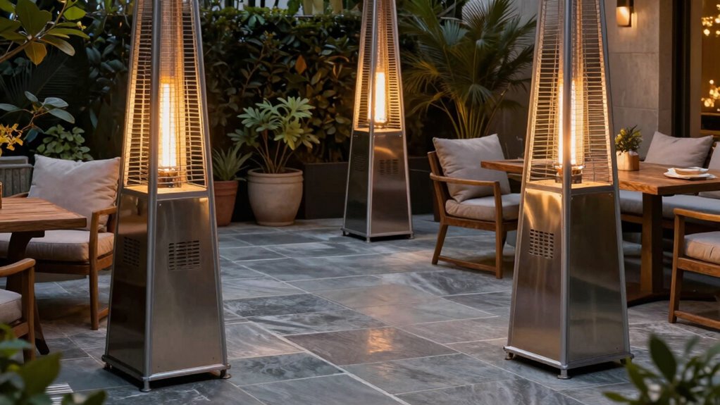 optimal patio heater placement
