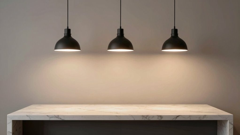 optimal pendant light spacing