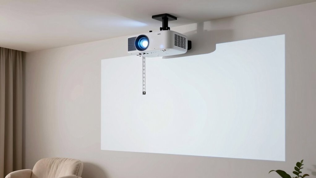 optimize projector throw distance