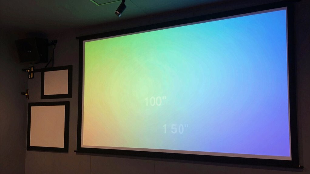 optimizing screen size and gain