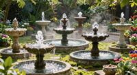 outdoor fountains for gardens