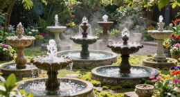 outdoor fountains for gardens