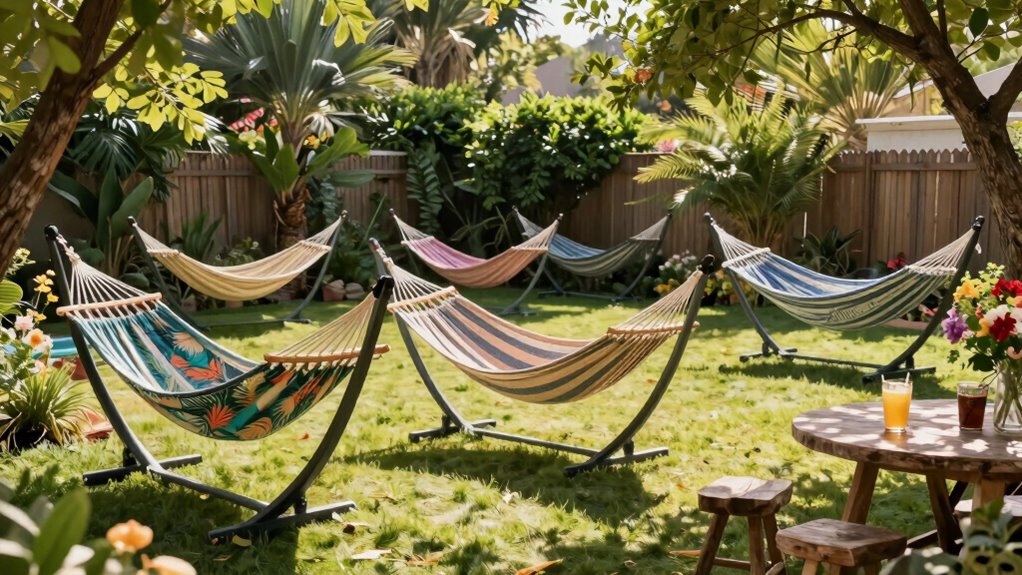 outdoor hammocks with stands