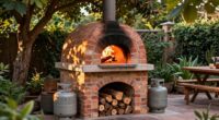 outdoor pizza oven placement