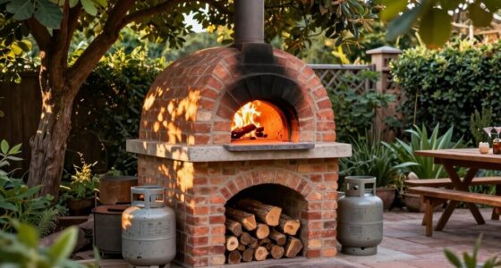 outdoor pizza oven placement