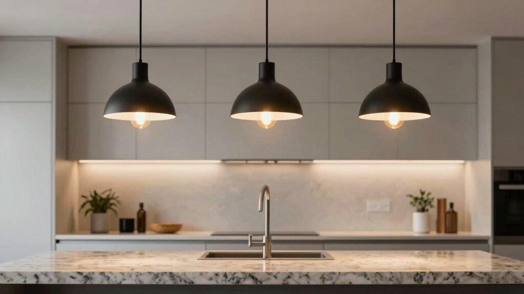 pendant placement enhances kitchen style