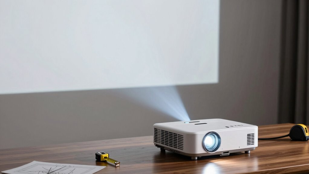 projector setup and image clarity