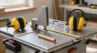 quick table saw safety setup