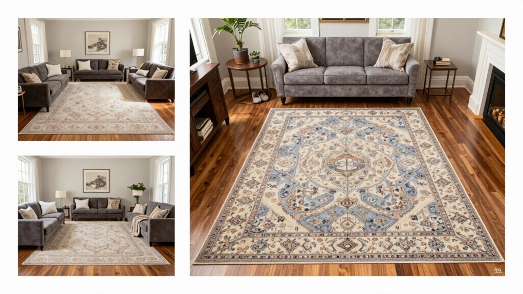 rug size influences room ambiance