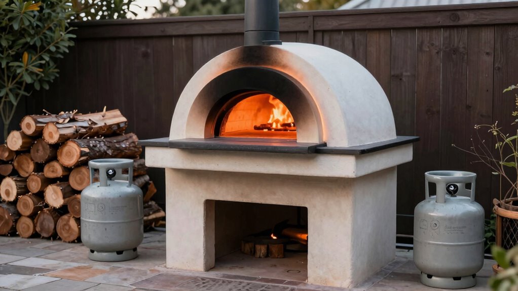 safe pizza oven placement