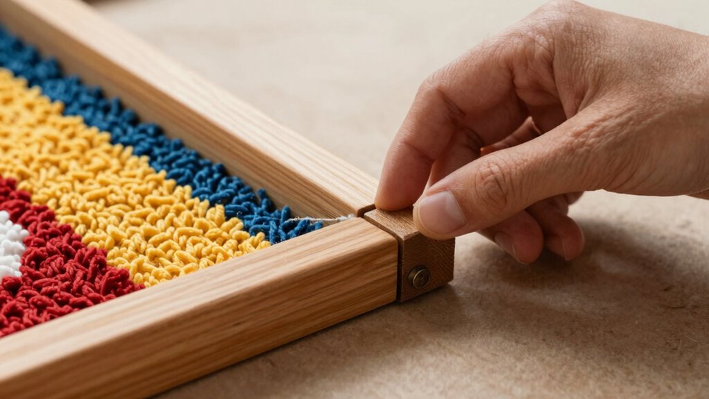 safe rug frame removal