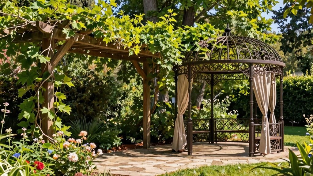 sheltered private outdoor retreat