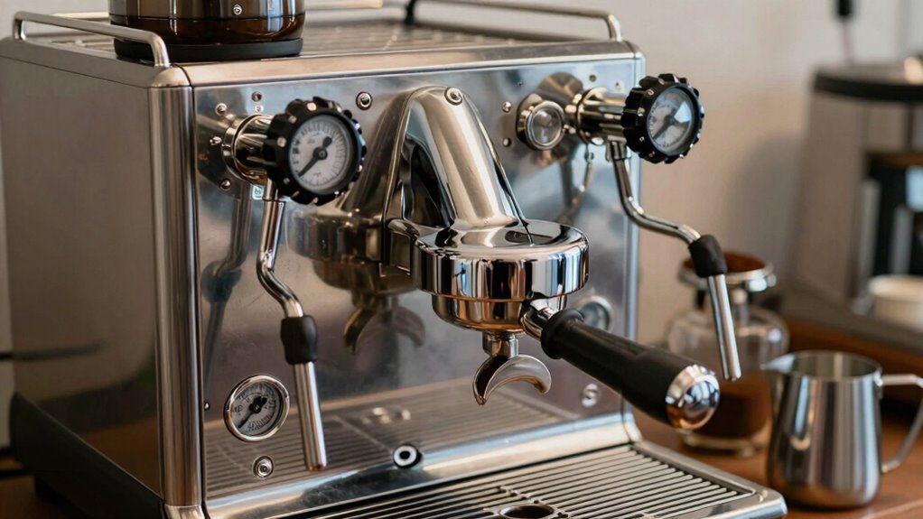 simultaneous brewing and steaming