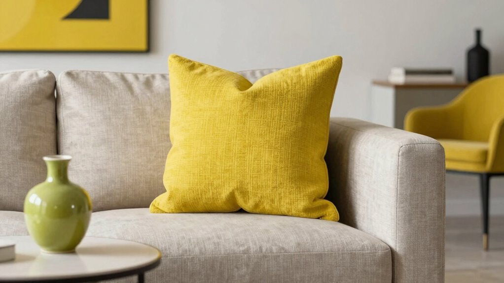 strategic chartreuse accent placement