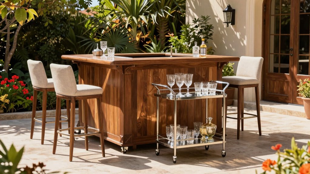 stylish patio bar sets