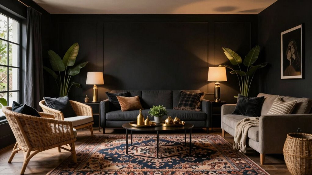 subtle black accent layering