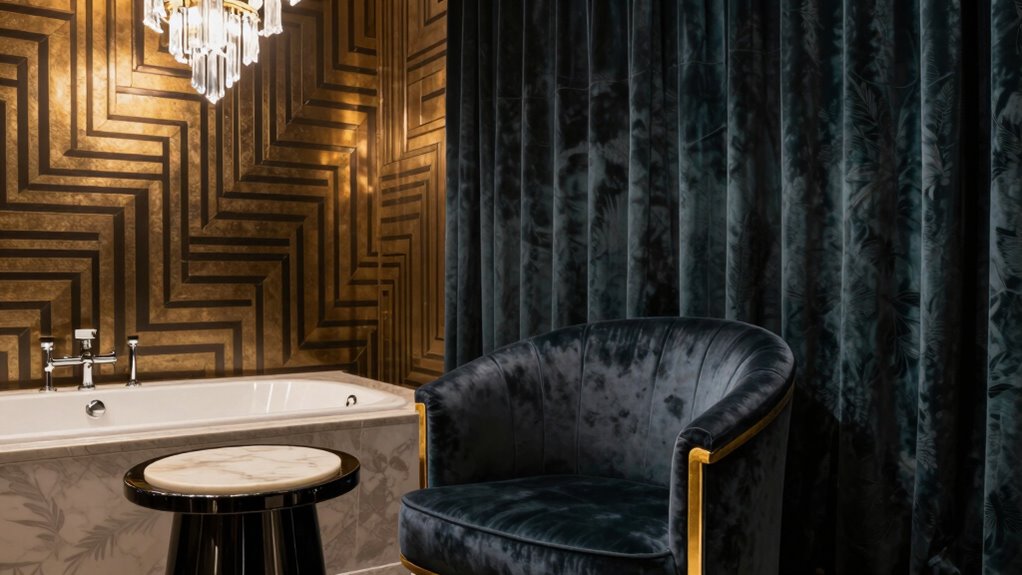 subtle luxurious material accents