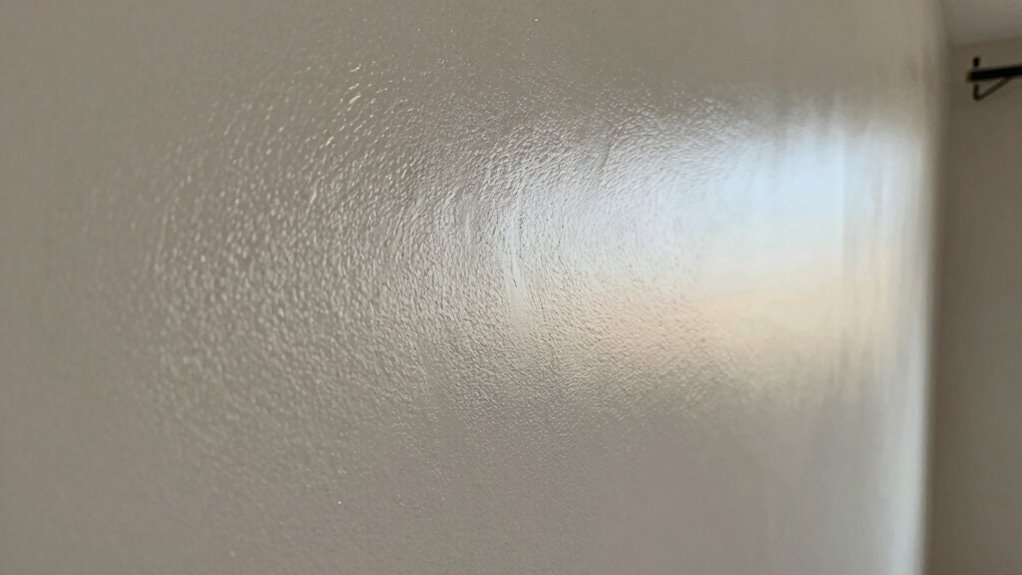 test paint sheen with swatches