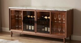 top buffet cabinets with wine
