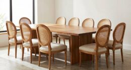 top cane dining sets