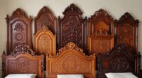 top carved wood headboards