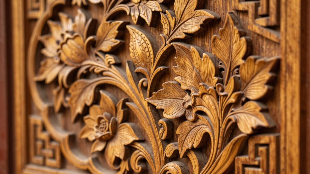top carved wood wall art