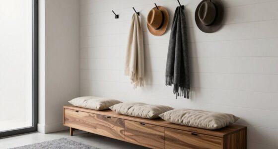 top entryway storage bench ideas