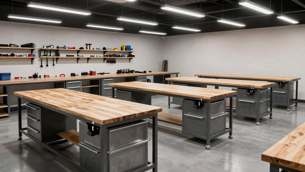 top heavy duty workshop benches