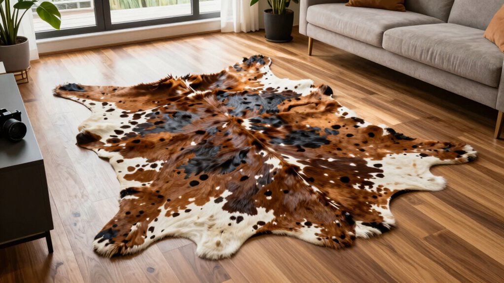 top large cowhide rugs