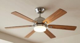 top light wood ceiling fans