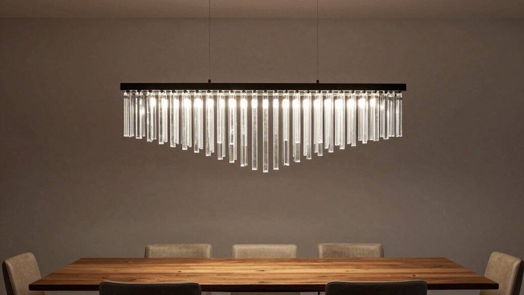 top linear dining chandeliers