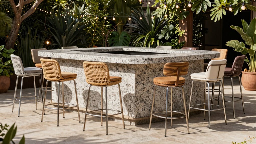 top outdoor bar stool sets