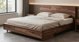 top platform bed storage