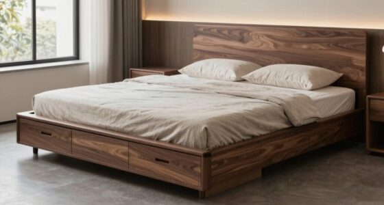 top platform bed storage