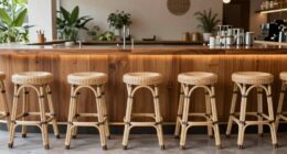 top rattan bar stool sets