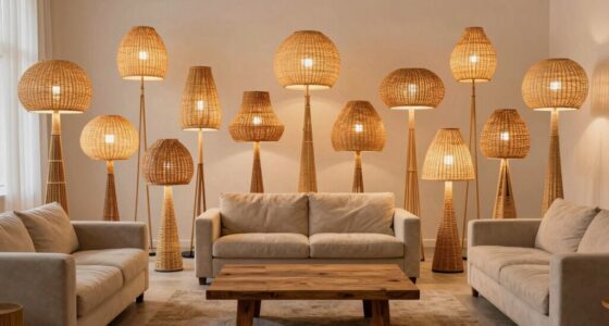 top rattan floor lamps