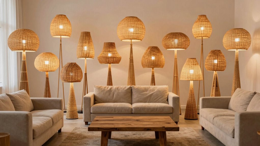 top rattan floor lamps